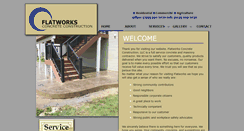 Desktop Screenshot of flatworksconcrete.com